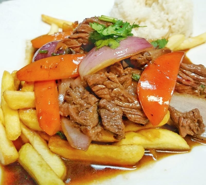 Lomo Saltado with Filet Mignon.