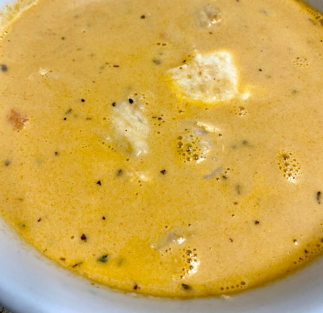 Chupe De Camarones Soup.