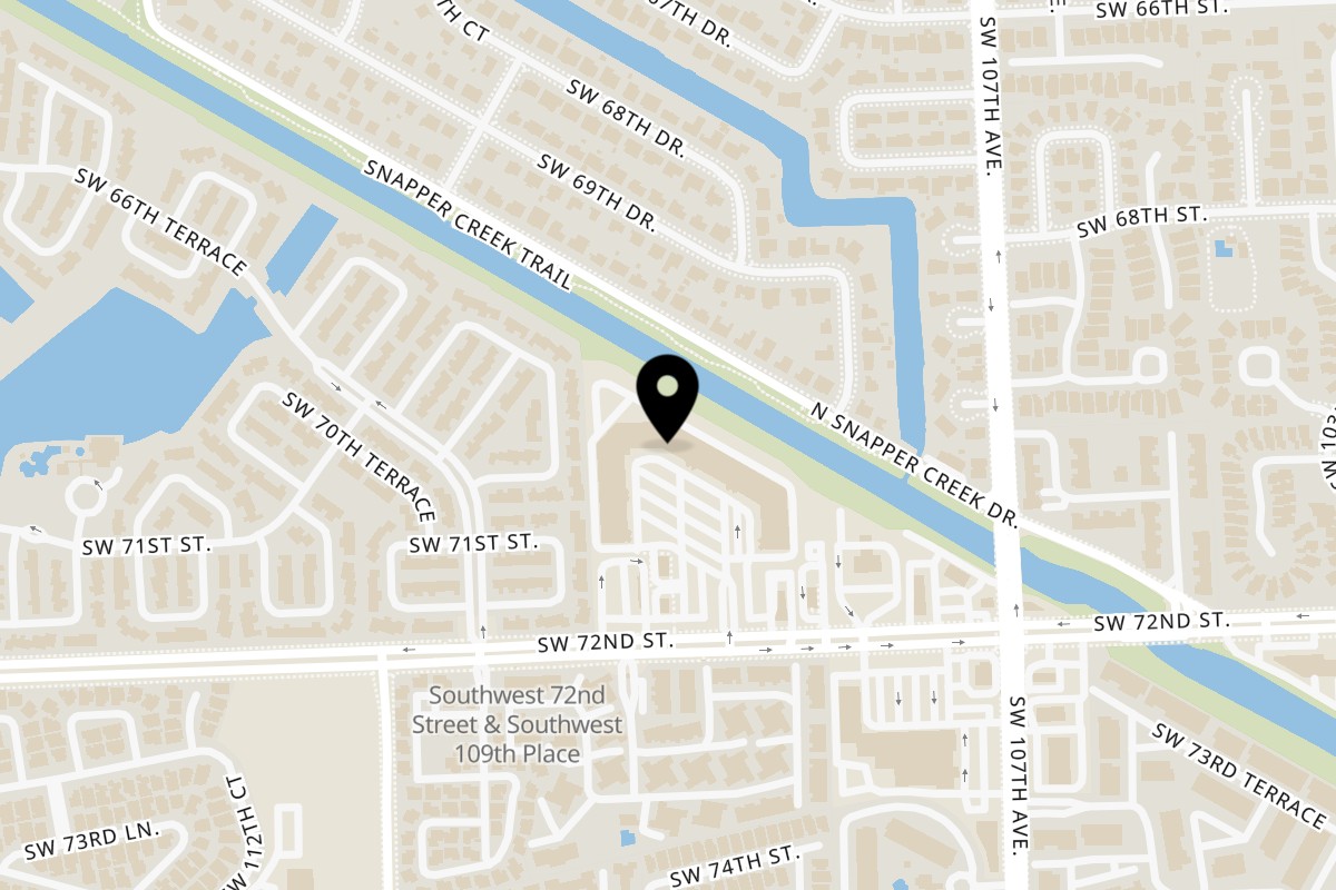 Map showing the location of Machupicchu Peruvian Cuisine on 10855 SW 72nd St # 27 in Miami